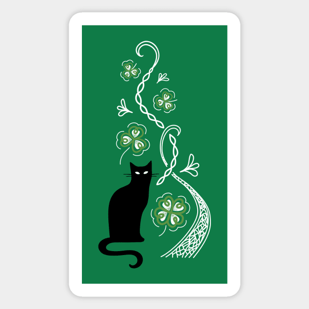 Lucky Kitty Sticker by katiestack.art